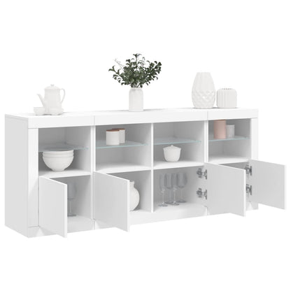 Dressoir Met Led-Verlichting 63X37X67 Cm Wit