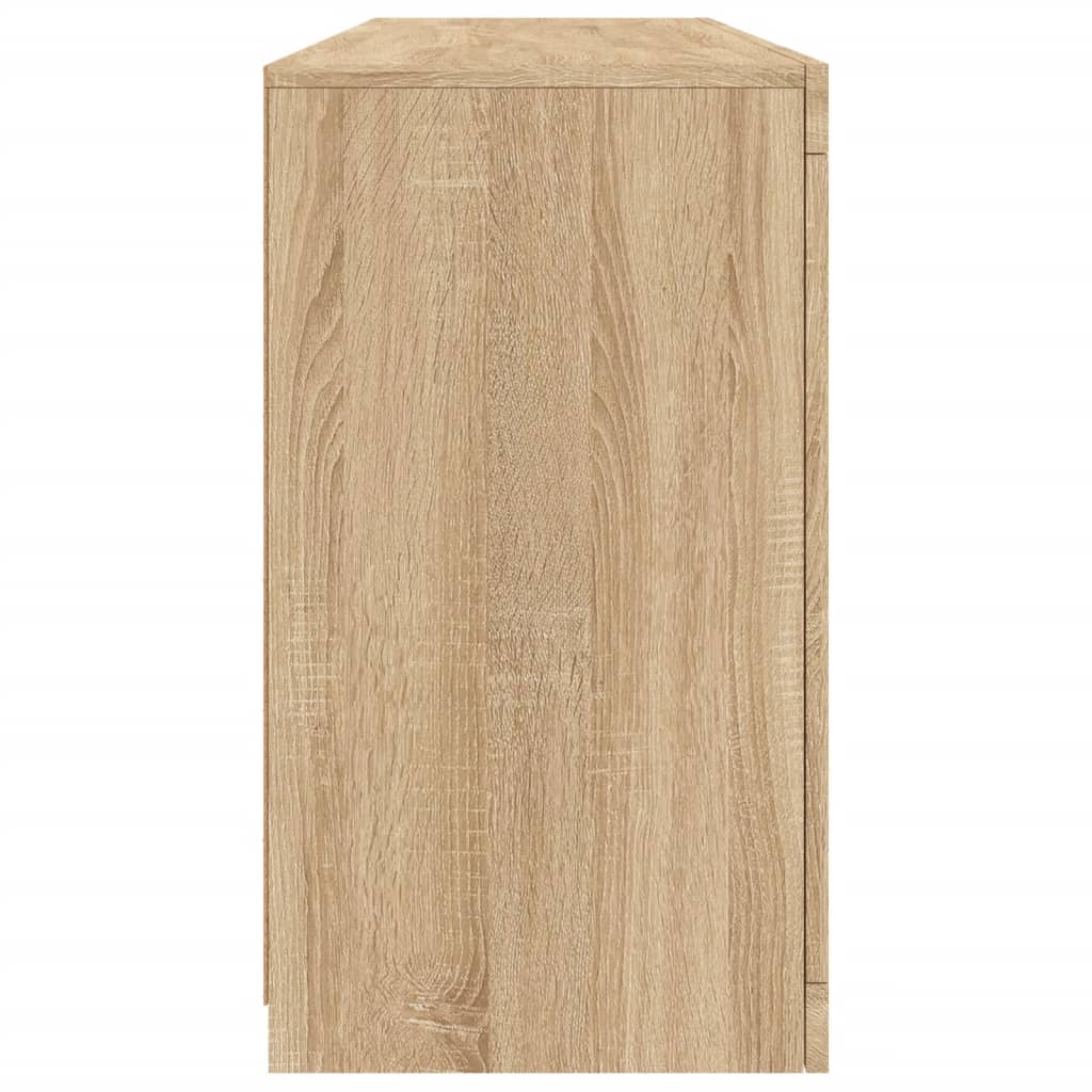 Dressoir Met Led-Verlichting 63X37X67 Cm Kleurig Sonoma eiken