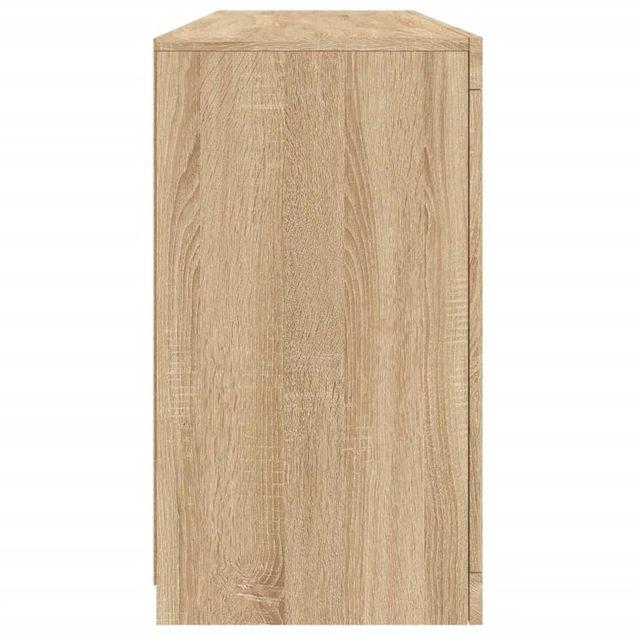 Dressoir Met Led-Verlichting 63X37X67 Cm Kleurig Sonoma eiken