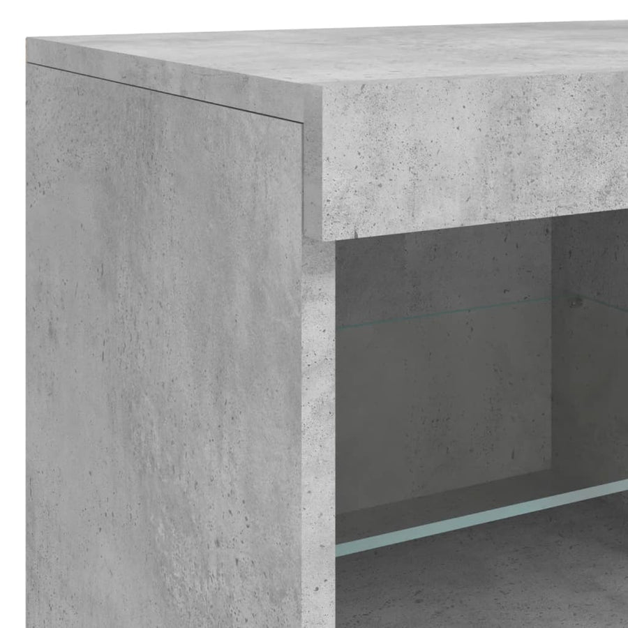 Dressoir Met Led-Verlichting 63X37X67 Cm Betongrijs
