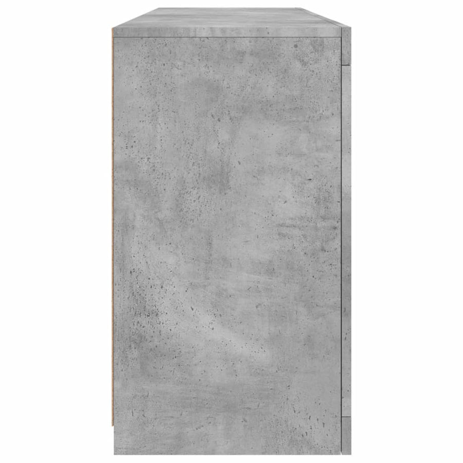 Dressoir Met Led-Verlichting 63X37X67 Cm Betongrijs