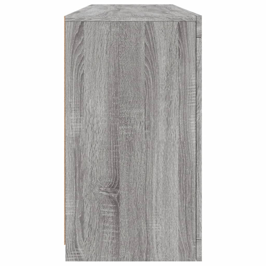Dressoir Met Led-Verlichting 63X37X67 Cm Eiken Grijs sonoma