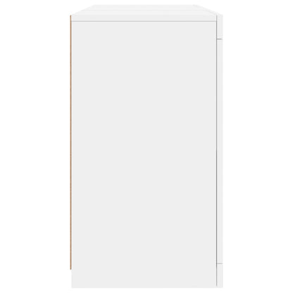 Dressoir Met Led-Verlichting 23X37X67 Cm Wit