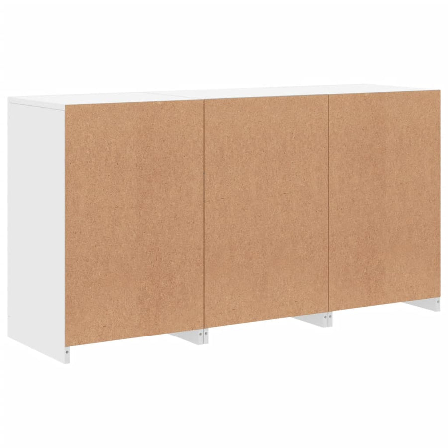 Dressoir Met Led-Verlichting 23X37X67 Cm Wit