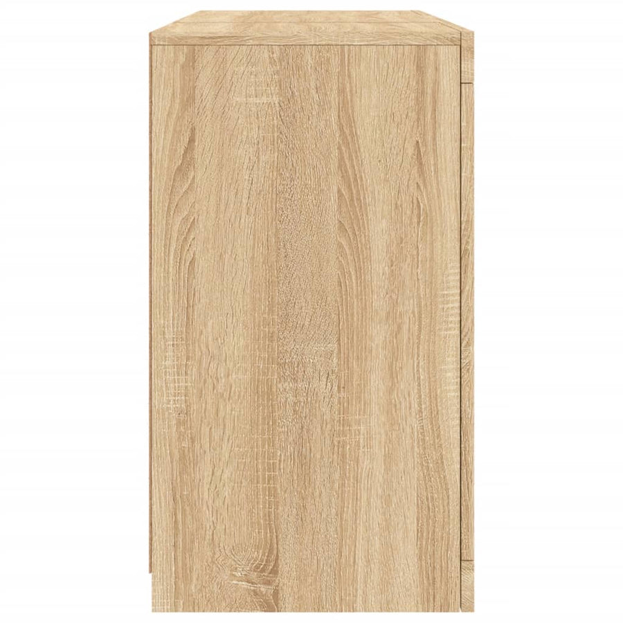 Dressoir Met Led-Verlichting 23X37X67 Cm Kleurig Sonoma eiken
