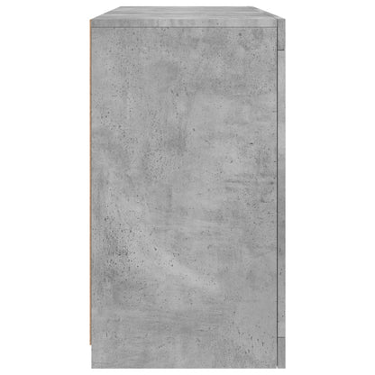 Dressoir Met Led-Verlichting 23X37X67 Cm Betongrijs