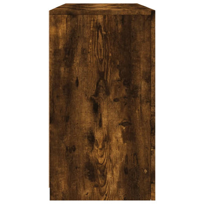 Dressoir Met Led-Verlichting 23X37X67 Cm Kleurig Gerookt eiken
