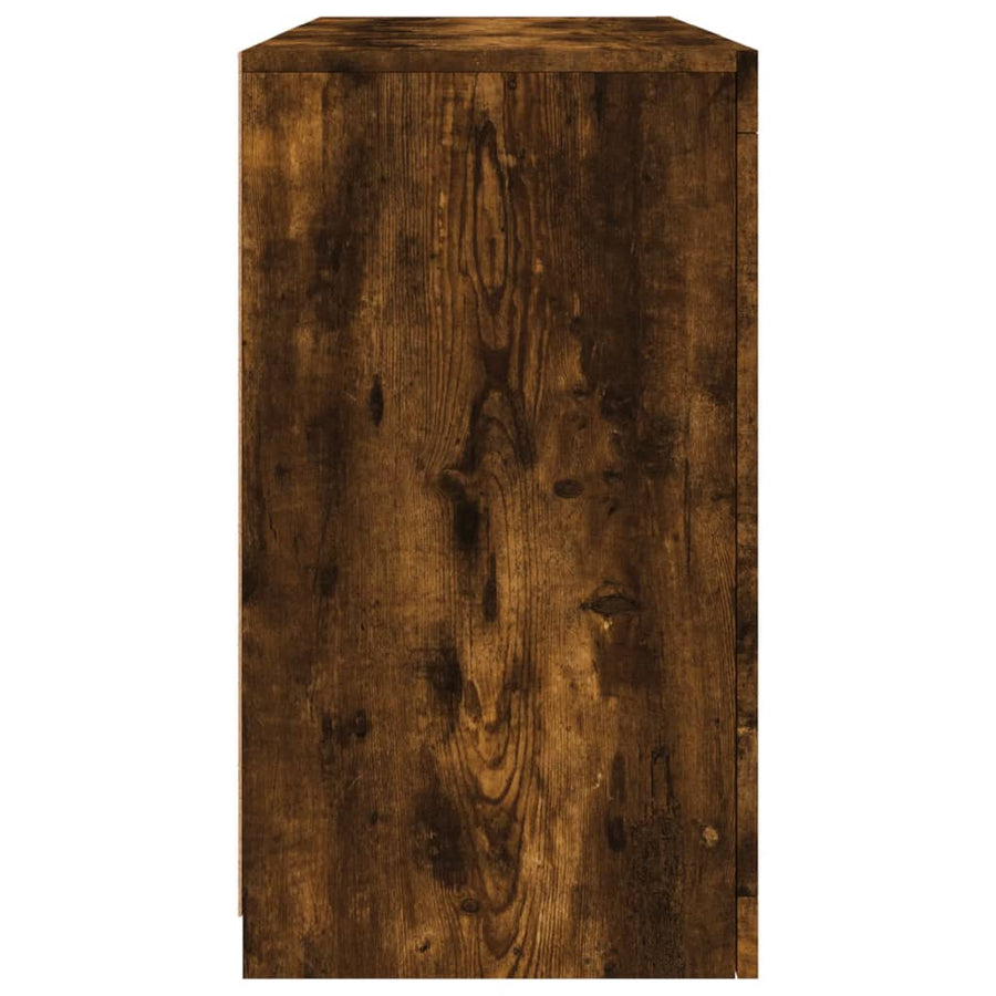 Dressoir Met Led-Verlichting 23X37X67 Cm Kleurig Gerookt eiken