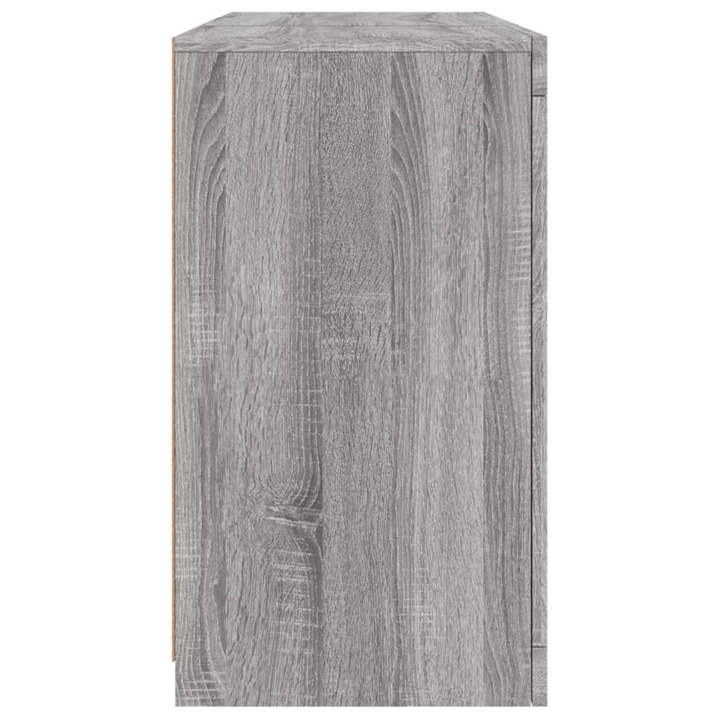 Dressoir Met Led-Verlichting 23X37X67 Cm Eiken Grijs sonoma
