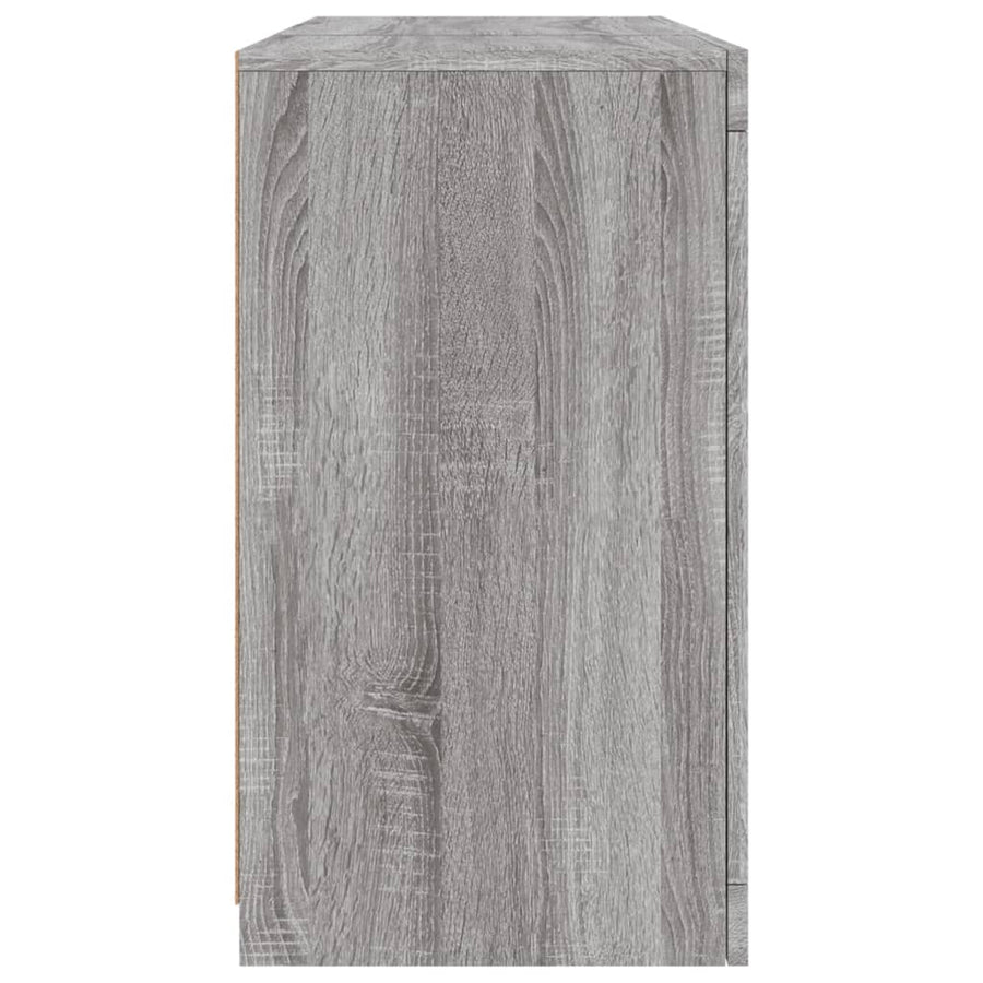 Dressoir Met Led-Verlichting 23X37X67 Cm Eiken Grijs sonoma