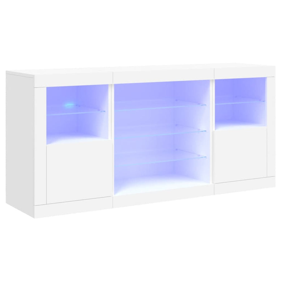 Dressoir Met Led-Verlichting 42,5X37X67 Cm Wit