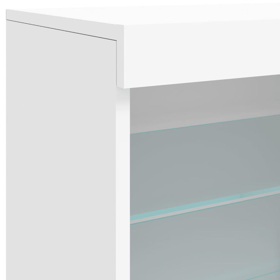 Dressoir Met Led-Verlichting 42,5X37X67 Cm Wit