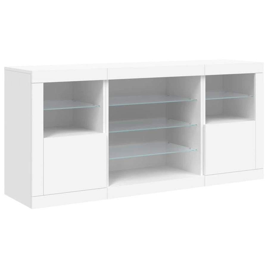 Dressoir Met Led-Verlichting 42,5X37X67 Cm Wit