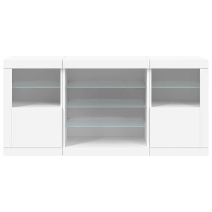 Dressoir Met Led-Verlichting 42,5X37X67 Cm Wit