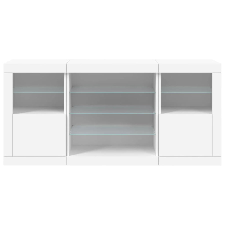 Dressoir Met Led-Verlichting 42,5X37X67 Cm Wit