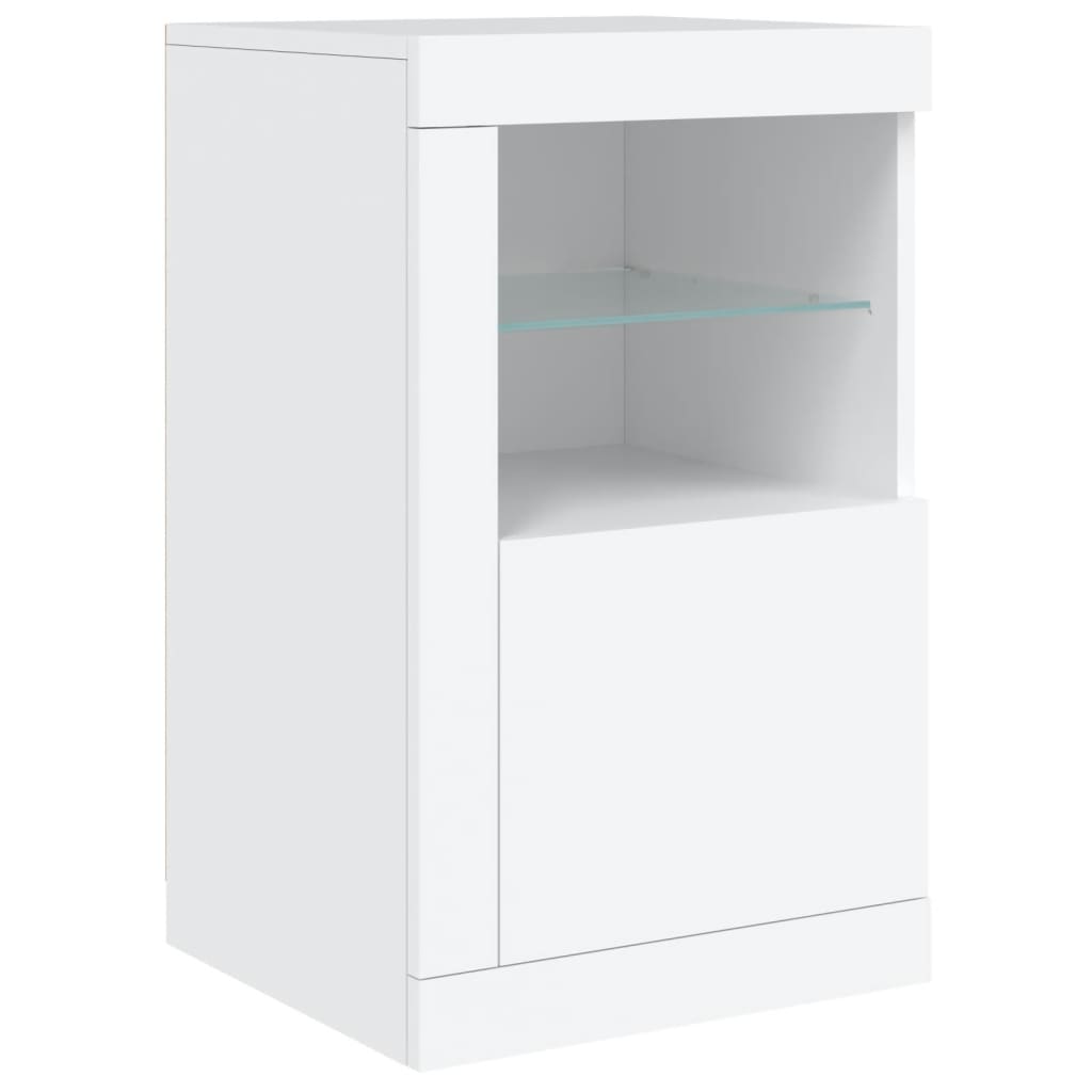Dressoir Met Led-Verlichting 42,5X37X67 Cm Wit