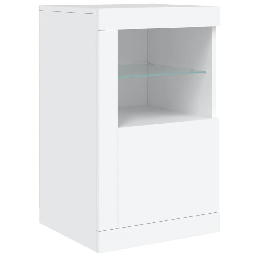 Dressoir Met Led-Verlichting 42,5X37X67 Cm Wit