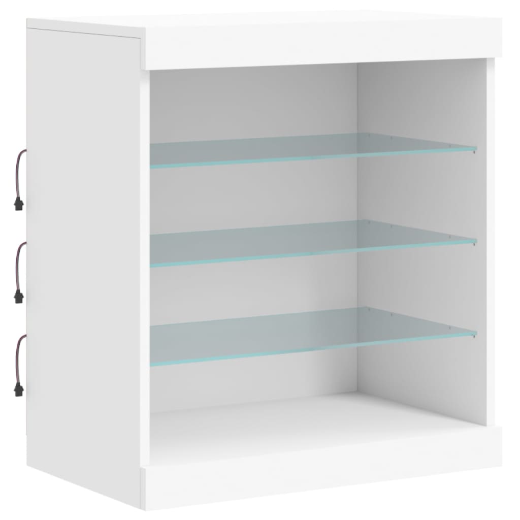 Dressoir Met Led-Verlichting 42,5X37X67 Cm Wit