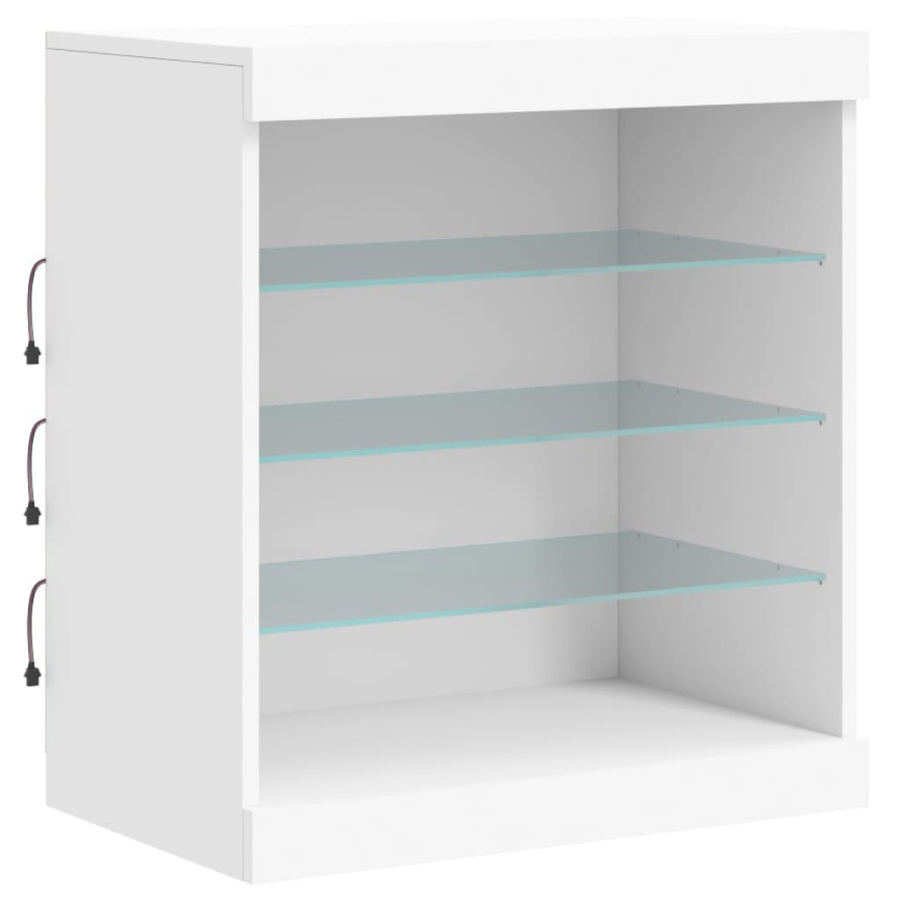Dressoir Met Led-Verlichting 42,5X37X67 Cm Wit