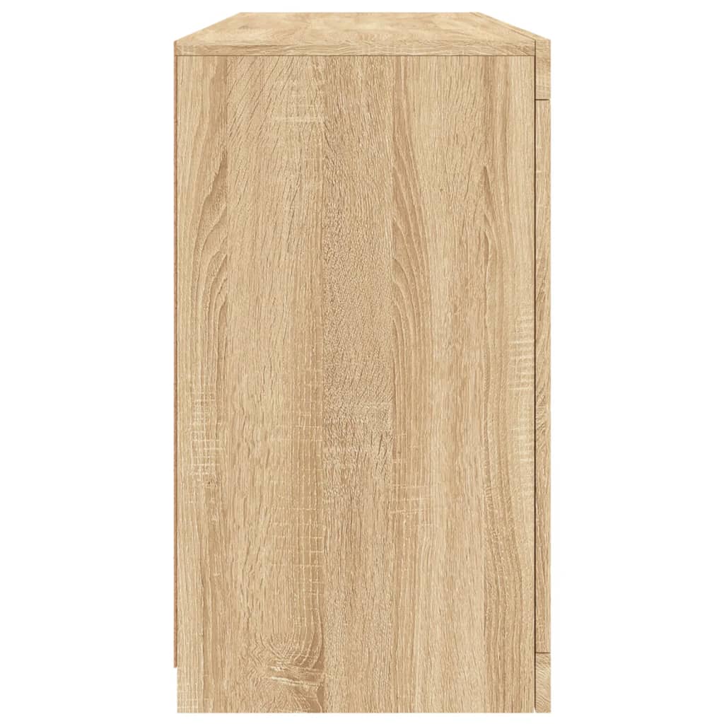 Dressoir Met Led-Verlichting 42,5X37X67 Cm Kleurig Sonoma eiken