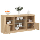 Dressoir Met Led-Verlichting 42,5X37X67 Cm Kleurig Sonoma eiken