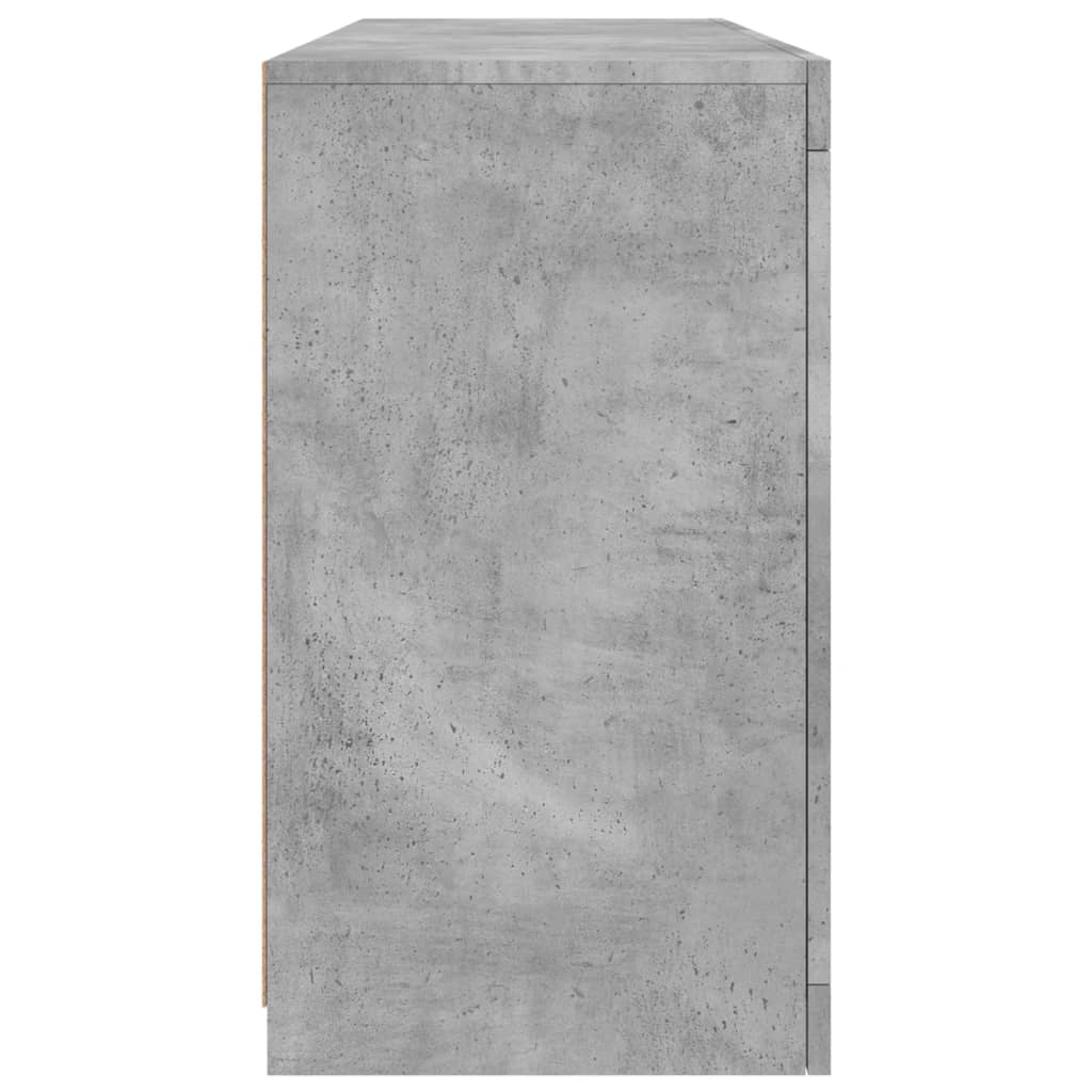 Dressoir Met Led-Verlichting 42,5X37X67 Cm Betongrijs