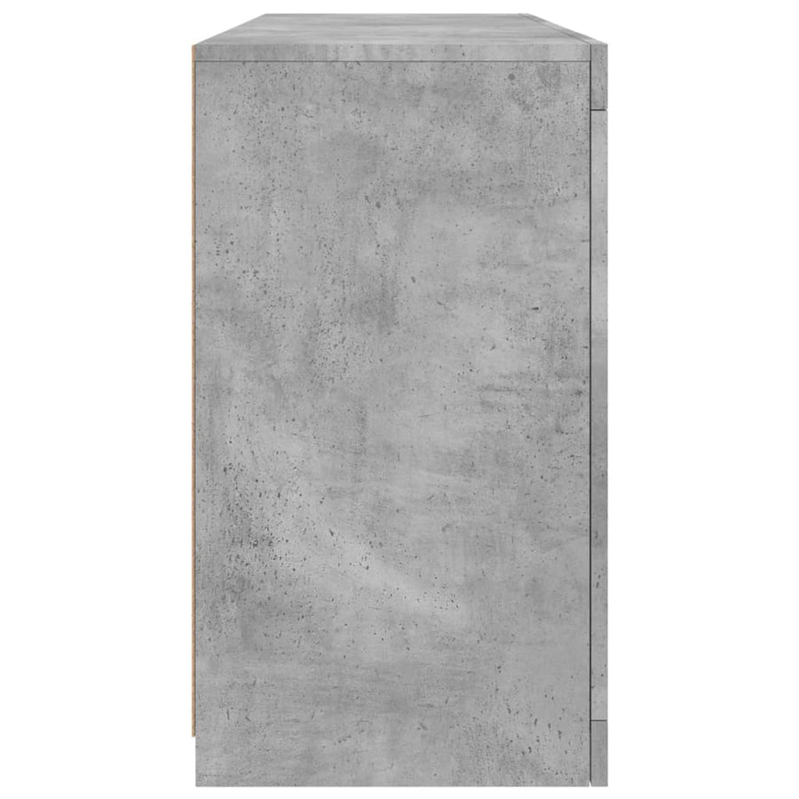 Dressoir Met Led-Verlichting 42,5X37X67 Cm Betongrijs