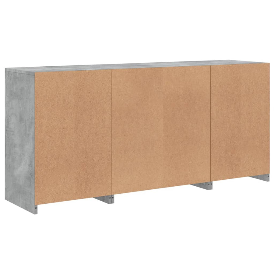Dressoir Met Led-Verlichting 42,5X37X67 Cm Betongrijs