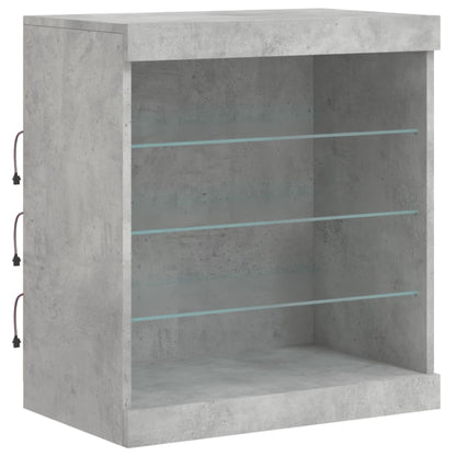 Dressoir Met Led-Verlichting 42,5X37X67 Cm Betongrijs