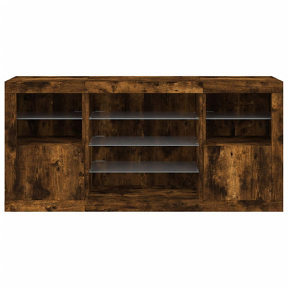 Dressoir Met Led-Verlichting 42,5X37X67 Cm Kleur Gerookt eiken