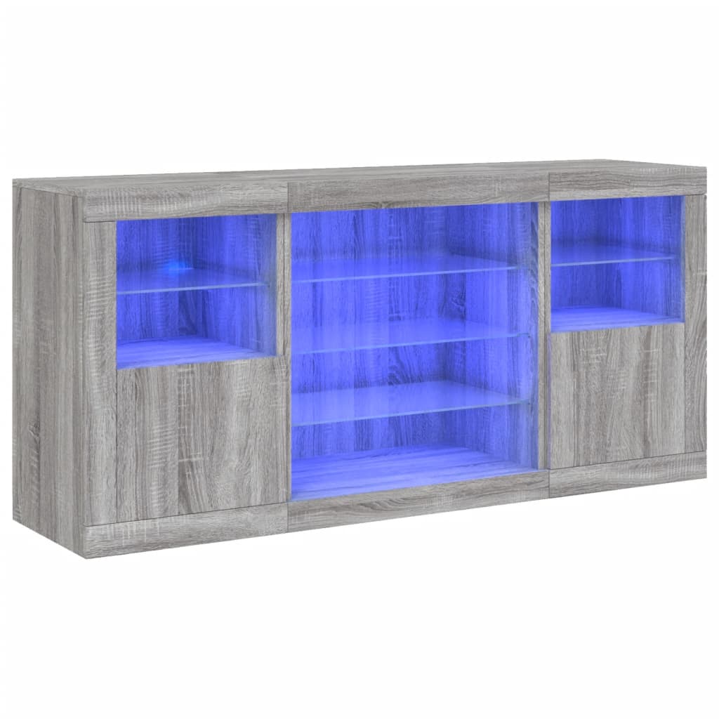 Dressoir Met Led-Verlichting 42,5X37X67 Cm Grijs sonoma