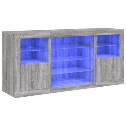 Dressoir Met Led-Verlichting 42,5X37X67 Cm Grijs sonoma