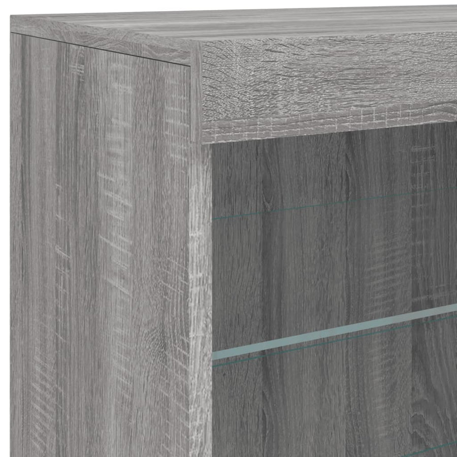 Dressoir Met Led-Verlichting 42,5X37X67 Cm Grijs sonoma