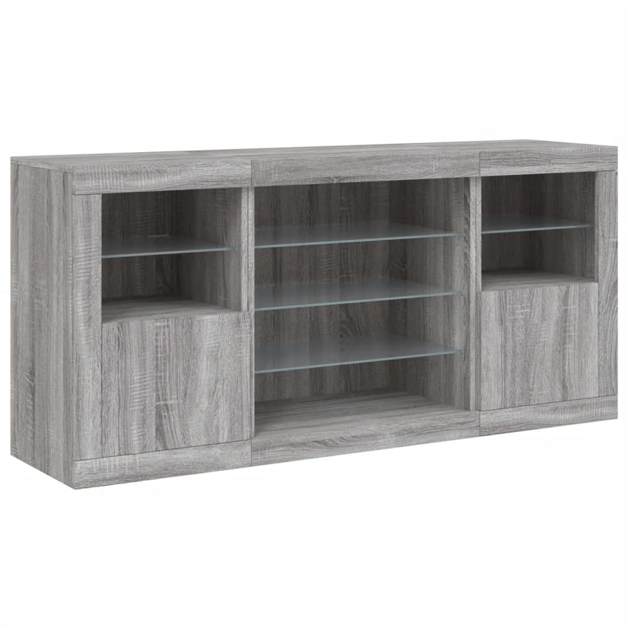 Dressoir Met Led-Verlichting 42,5X37X67 Cm Grijs sonoma