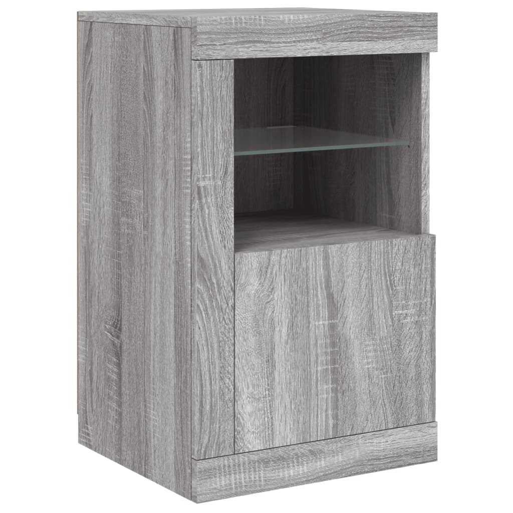 Dressoir Met Led-Verlichting 42,5X37X67 Cm Grijs sonoma