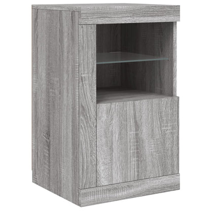 Dressoir Met Led-Verlichting 42,5X37X67 Cm Grijs sonoma