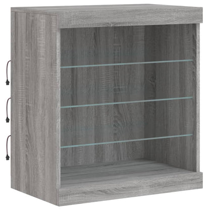 Dressoir Met Led-Verlichting 42,5X37X67 Cm Grijs sonoma