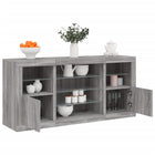 Dressoir 142,5x37x67 cm grijs sonoma