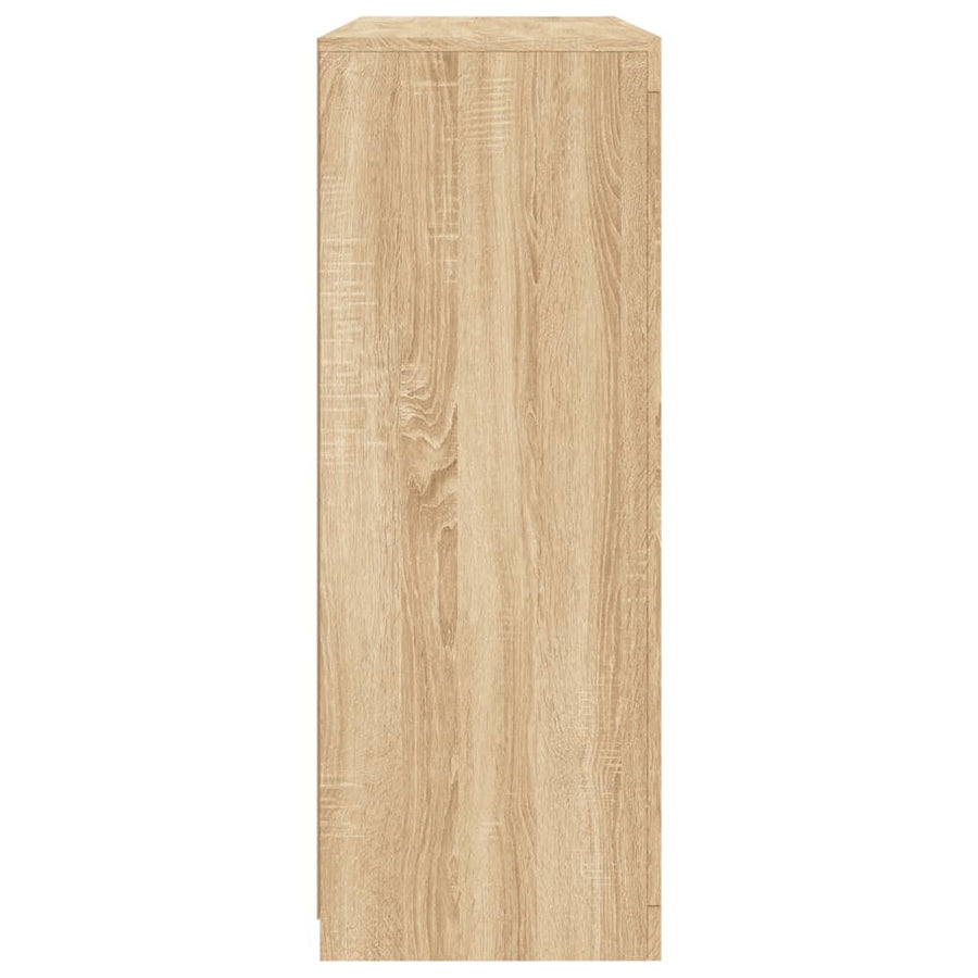 Dressoirs Met Led-Verlichting Bewerkt Hout Sonoma eiken