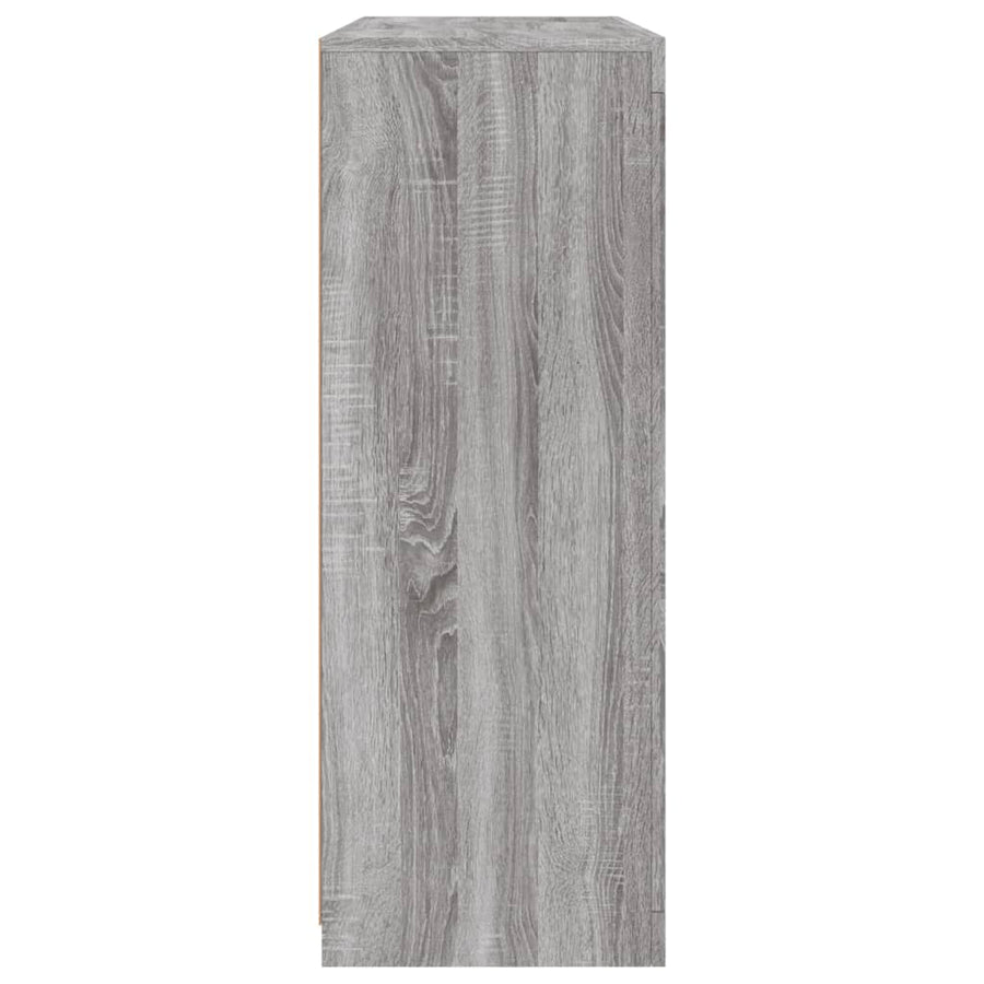 Dressoirs Met Led-Verlichting Bewerkt Hout Grijs sonoma