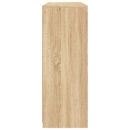 Dressoirs Met Led-Verlichting Bewerkt Hout Sonoma eiken
