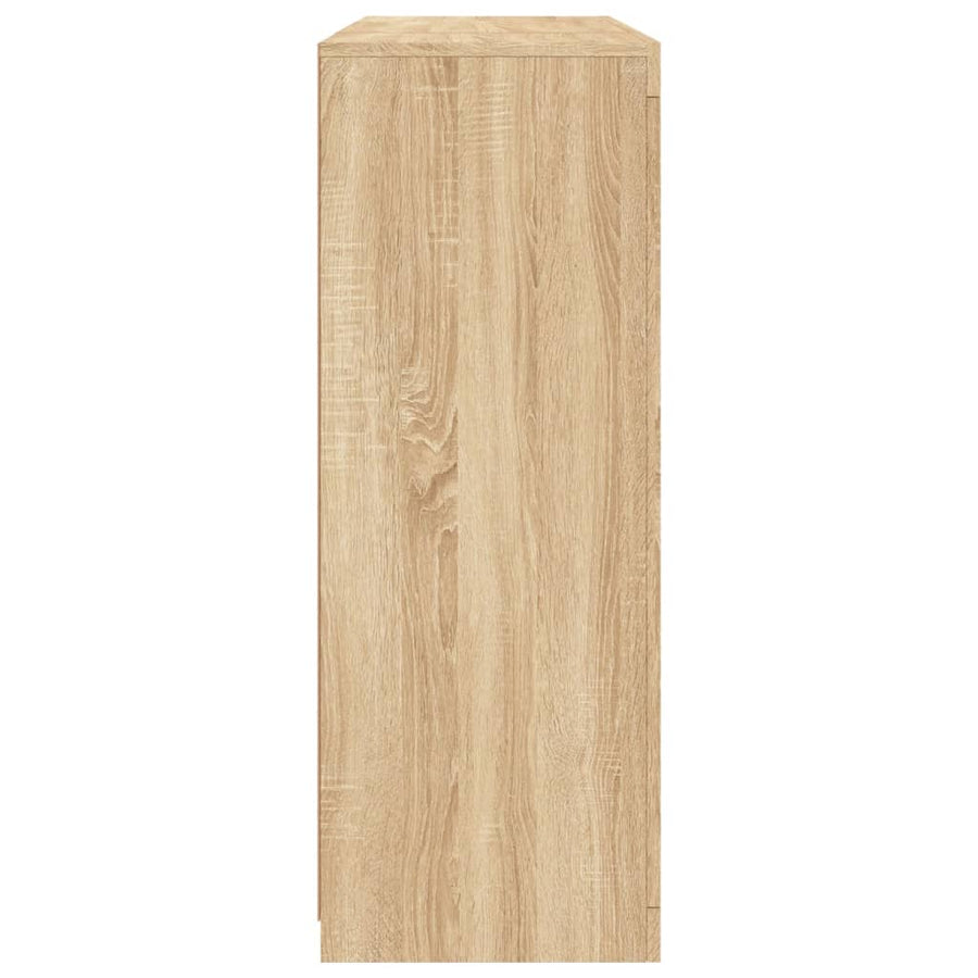 Dressoirs Met Led-Verlichting Bewerkt Hout Sonoma eiken