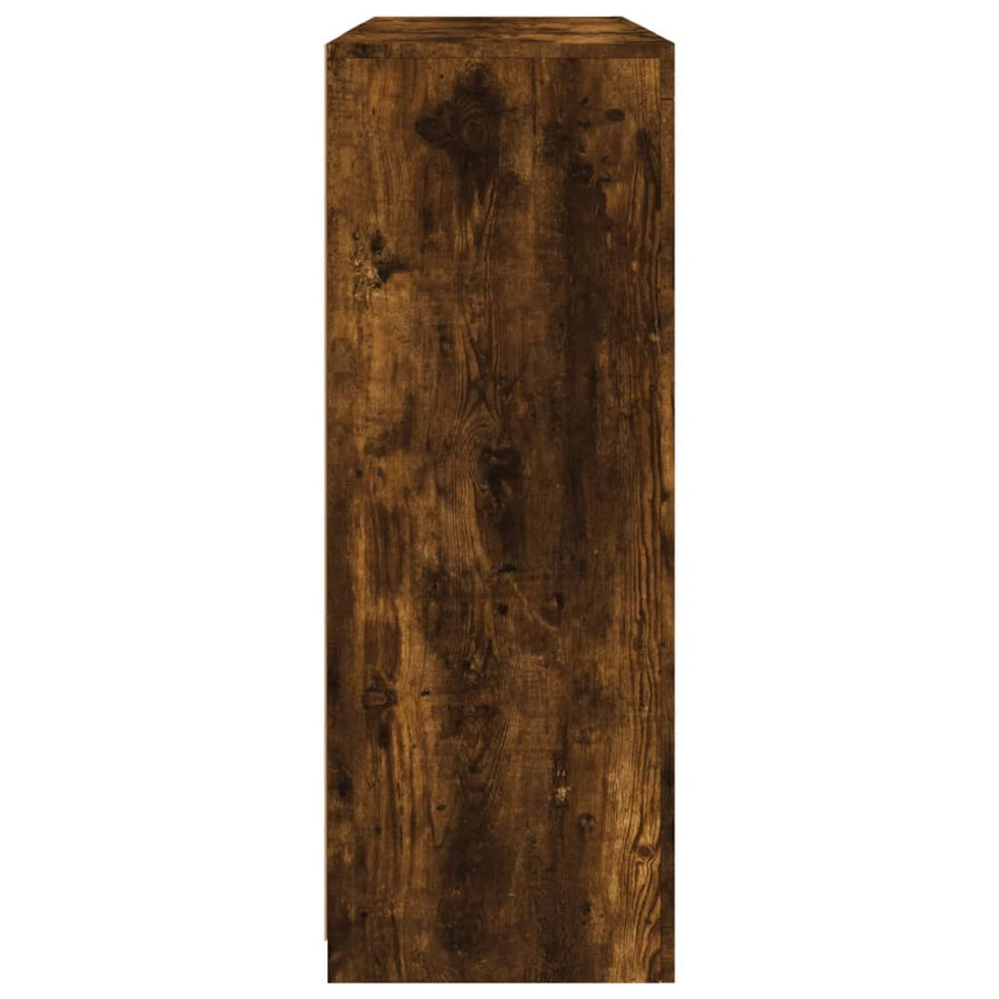 Dressoirs Met Led-Verlichting Bewerkt Hout Gerookt eiken