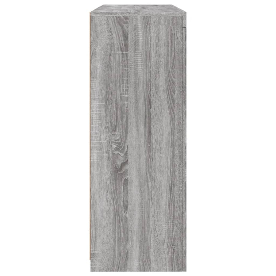 Dressoirs Met Led-Verlichting Bewerkt Hout Grijs sonoma