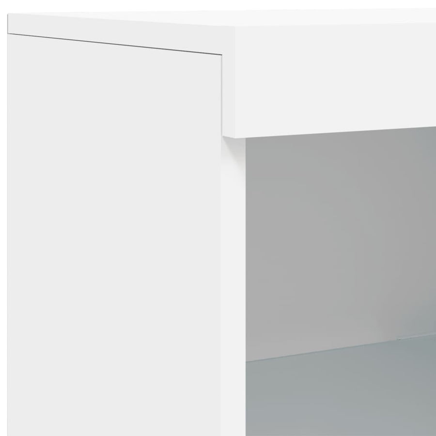 Dressoirs Met Led-Verlichting Bewerkt Hout Wit
