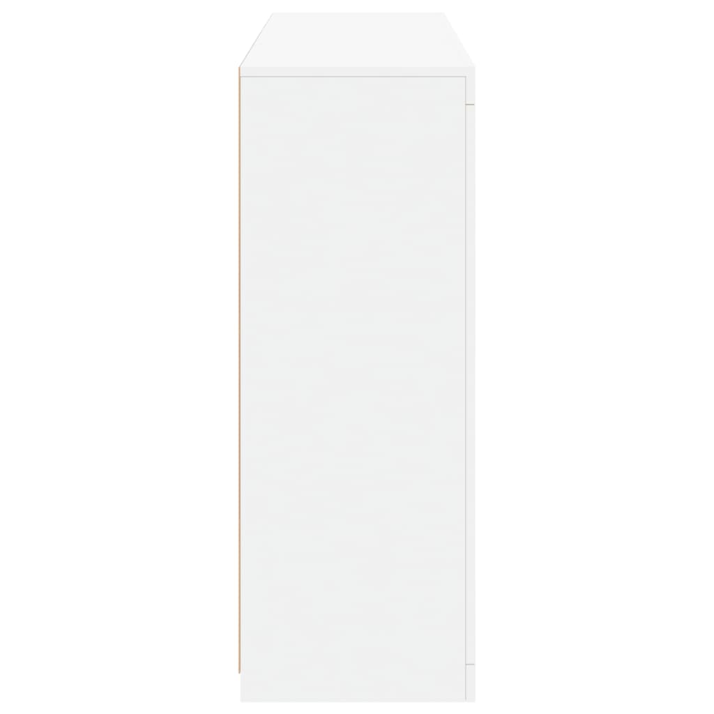 Dressoirs Met Led-Verlichting Bewerkt Hout Wit