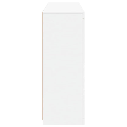 Dressoirs Met Led-Verlichting Bewerkt Hout Wit