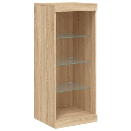 Dressoirs Met Led-Verlichting Bewerkt Hout Sonoma eiken