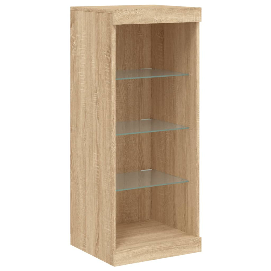 Dressoirs Met Led-Verlichting Bewerkt Hout Sonoma eiken
