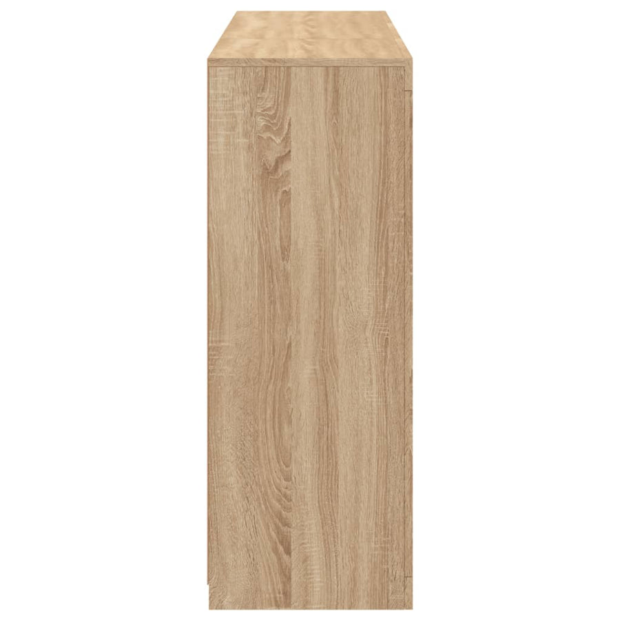 Dressoirs Met Led-Verlichting Bewerkt Hout Sonoma eiken
